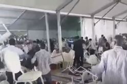 بالفيديو.. معركة بالصحون والكراسي في مؤتمر حزبي مغربي