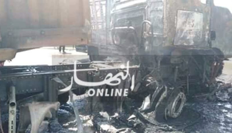 احتراق سائق داخل شاحنته بغرداية
