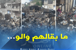 بالصور والفيديو.. حريق يحول أربعة منازل إلى رماد بقرية العابد في تلمسان