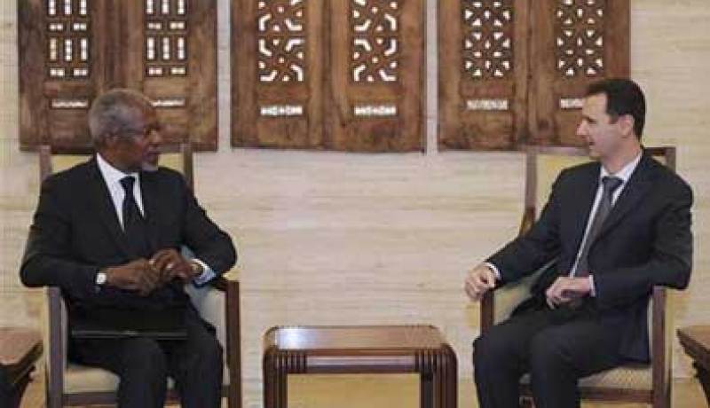 سوريا: عنان يعرض على الأسد اقتراحات ملموسة للخروج من الازمة