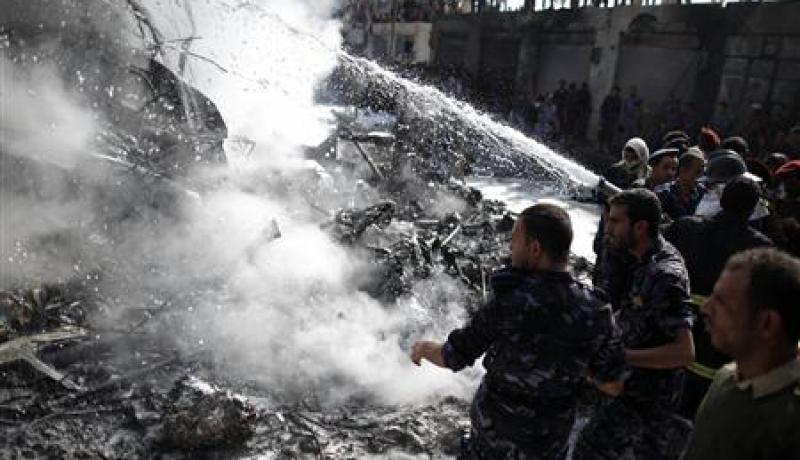 عشرة قتلى في تحطم طائرة عسكرية يمنية في صنعاء