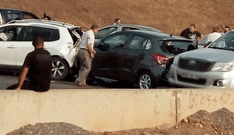 3 جرحى في حادث إصطدام تسلسلي في معسكر