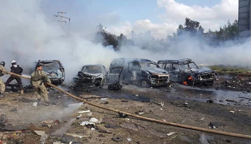 ارتفاع حصيلة ضحايا تفجير حي الراشدين بحلب إلى 120 قتيلا
