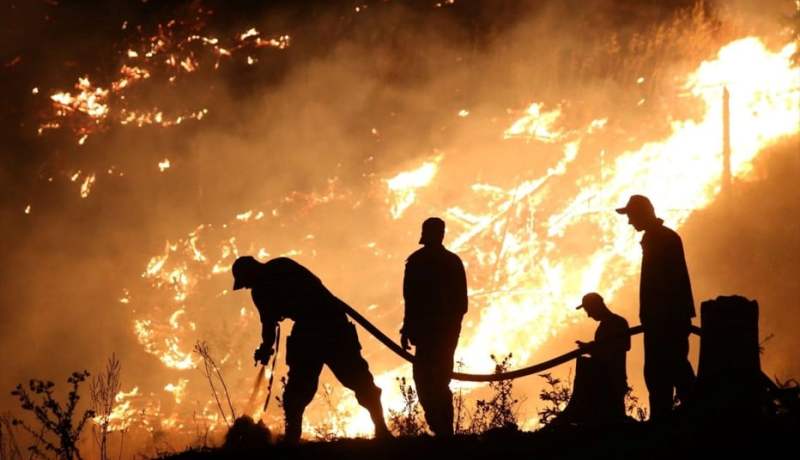 جورجيا تستغيث دول العالم لوقف زحف الحرائق