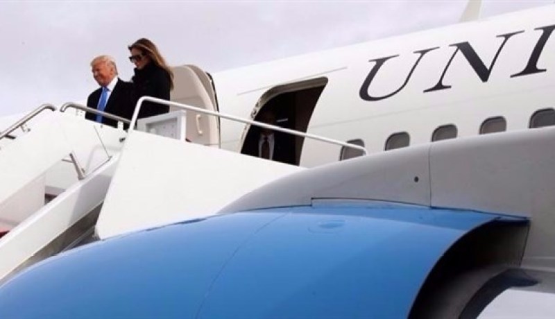 ترامب يصل إلى واشنطن قبل تنصيبه رئيسا اليوم الجمعة