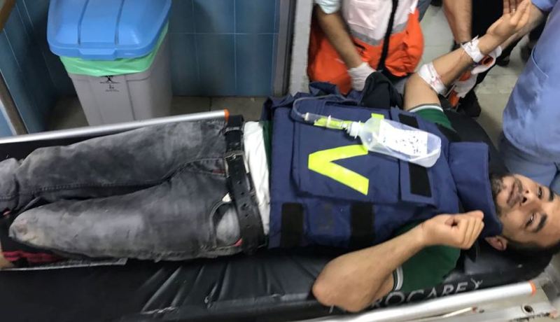 إصابة مصور التلفزيون الجزائري في غزة برصاص الإحتلال