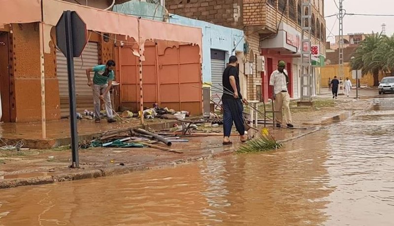 إليزي…تسجيل 143 حالة متضررة من الفيضانات