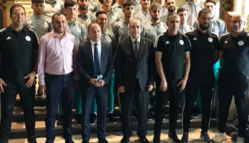 سفير الجزائر بالقاهرة يستقبل مُنتخب أقل من 20 سنة