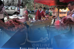 بالصور..هكذا يزاول محترفي تقطيع الأضحية عملهم يوم العيد بوهران