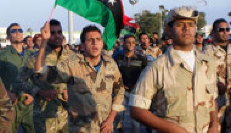 احتجاج ببنغازي ضد وجود المليشيات