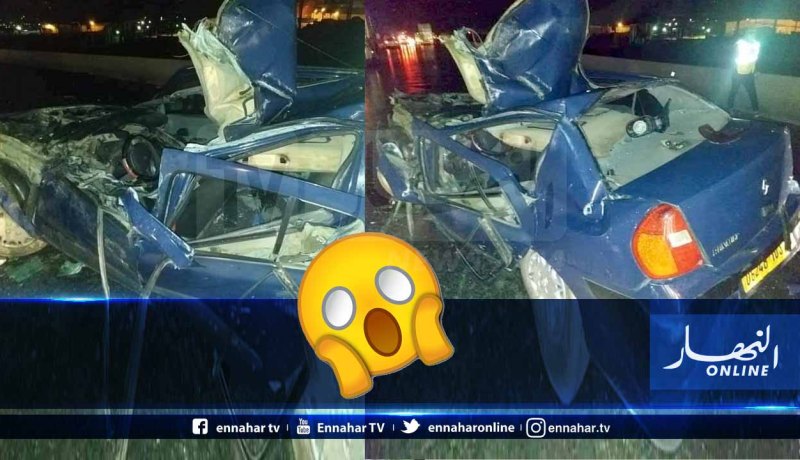 البويرة.. جريحان في إصطدام سيارة وشاحنة بالجباحية