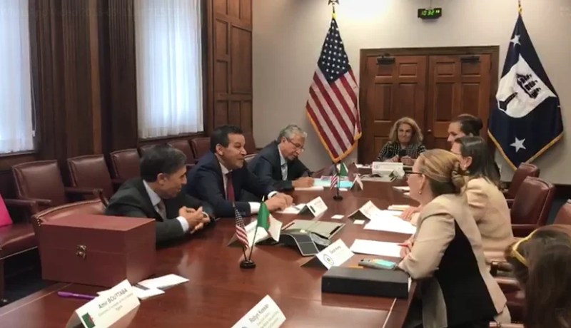 بالفيديو .. إجتماع بين جلاب وسفير الجزائر بواشنطن مع نائبة وزير التجارة الأمريكية