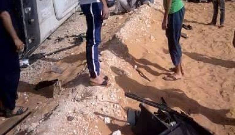 بالصور.. 30 جريحًا إثر حادث مرور خطير في المنيعة