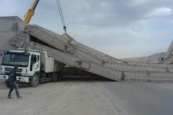 خطأ تسبب في انهيار السقف العلوي لجسر تبسة