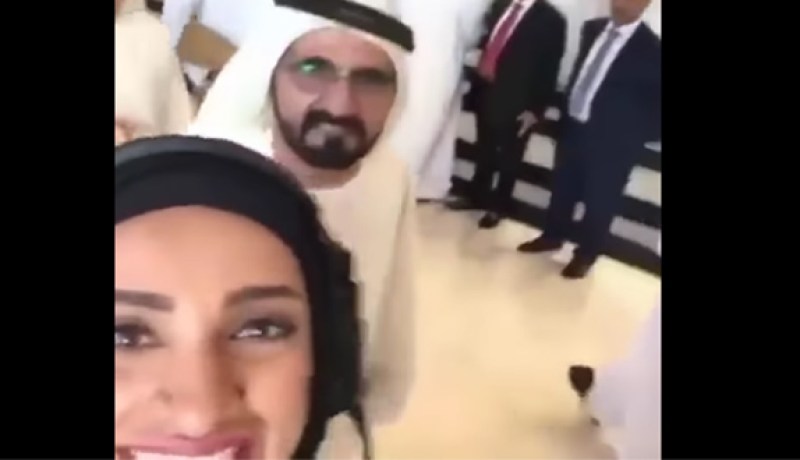 نائب رئيس الإمارات والسيلفي