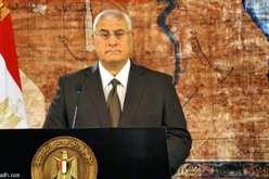 عدلي منصور يعلن عن إجراء الانتخابات الرئاسية قبل البرلمانية