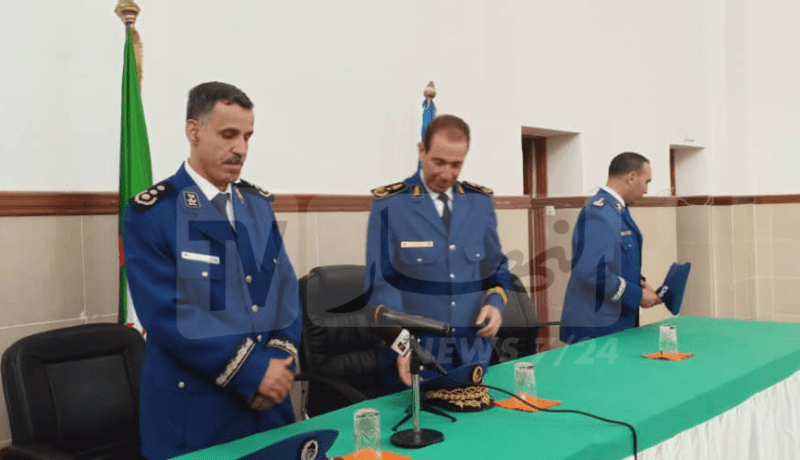 بالصور.. مراسيم تنصيب رئيس أمن ولاية النعامة الجديد