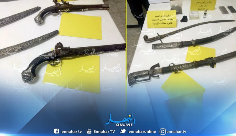بالصور .. تفكيك شبكة دولية لتهريب الممتلكات التراثية والتاريخية النادرة في تبسة