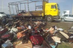 إحتراق شاحنة على الطريق الرابط بين عين ولمان وصالح باي منقول في سطيف