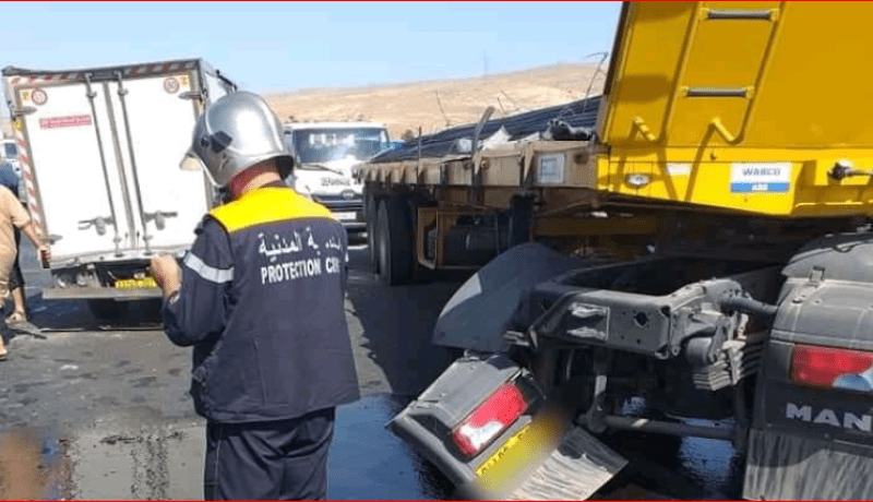 صعقة كهربائية تتسبب في إصابة سائق شاحنة بحروق من الدرجة الأولى بالشلف