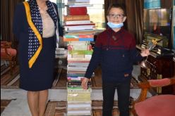 وزيرة الثقافة تستقبل القارئ الموهوب الطفل “سلمان”