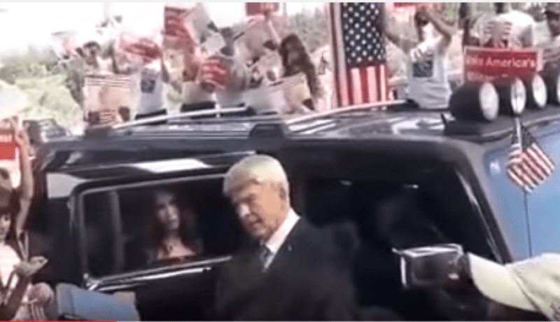 بالفيديو.. ترامب وزوجته في العاصمة السورية دمشق