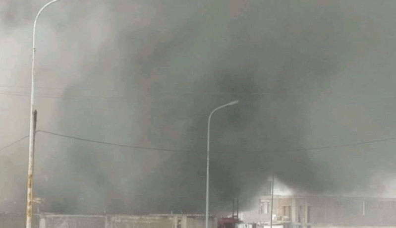 الطارف: حريق مهول بمصنع الأقمشة ببلدية بن مهيدي