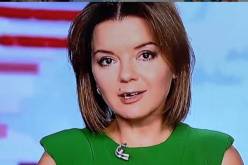 بالفيديو.. مذيعة أوكرانية تفقد سنّها الأمامية على الهواء!