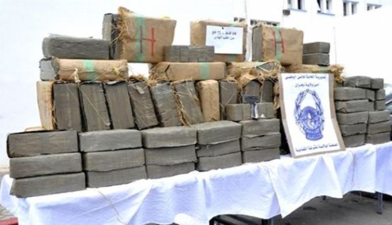 حرس الحدود و الجمارك تحجزان 9 قناطير كيف بباب العسة في تلمسان