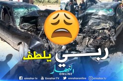 بالصور.. 5 جرحى في اصطدام بين شاحنة وسيارة بديرة في البويرة