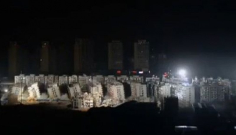 بالفيديو..تفجير حي في 10 ثوان بالصين