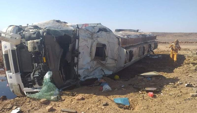 جريحان في إنقلاب شاحنة صهريج بطريق إليزي جانت (صور)