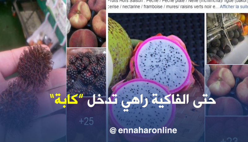 بالصور.. صفحات فايسبوكية لبيع فواكه ممنوعة من الاستيراد ” en noir “
