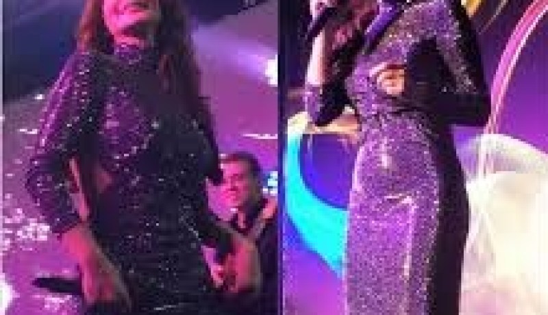 فيديو سقوط إليسا على المسرح ليلة الإحتفال بالسنة الجديدة