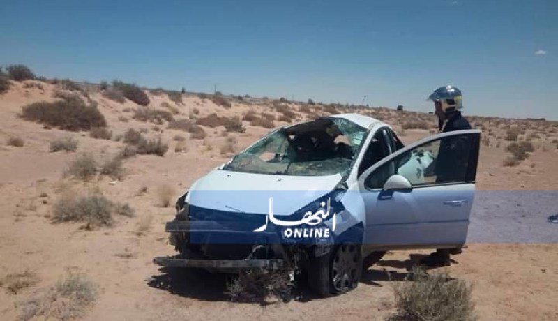 3 جرحى في إنحراف مركبة بالوادي