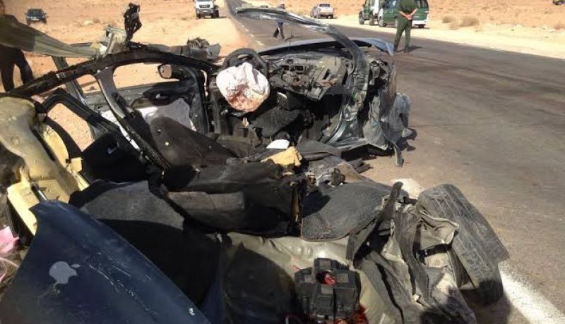 3 قتلى و3 جرحى بعد اصطدام سيارتين واشتعالهما في سيدي عيسى بالمسيلة