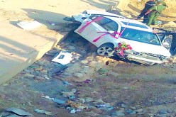 3 جرحى بعد انقلاب سيارة على متنها عروس في المسيلة
