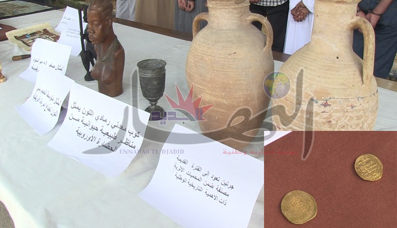 حجز آثار مهرّبة منها قطعة نقدية تعود إلى عهد عمر بن الخطاب في عين الدفلى