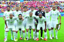 نهاية الشوط الاول  بتقدم المنتخب الجزائري