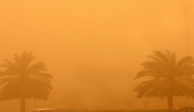 هبوب رياح قوية تؤدي لزوابع رملية على المناطق الجنوبية