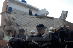 بالصور: انهيار منزل في حي بابا علي بمعسكر