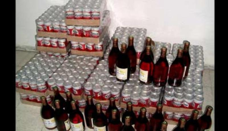 حجز 11 ألف قارورة خمر بمستغانم