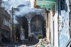 منظمة بي كا كا الإرهابية تضرم النار بمسجد تاريخي في ديار بكر بتركيا