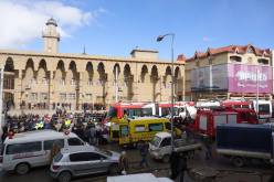 بالصور.. حادث انحراف ترامواي سطيف في تمرين ميداني  