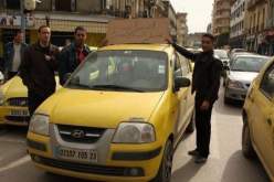 سائقو سيارات الأجرة يشلون قطاع النقل