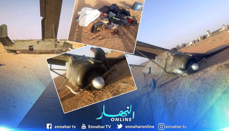 إصابة طيار ومرافقه إثر سقوط طائرة صغيرة من البنين بمطار المنيعة