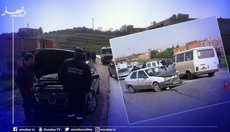 الشلف: 3 جرحى في إصطدام بين 3 مركبات بأولاد عين الناس في عين أمران