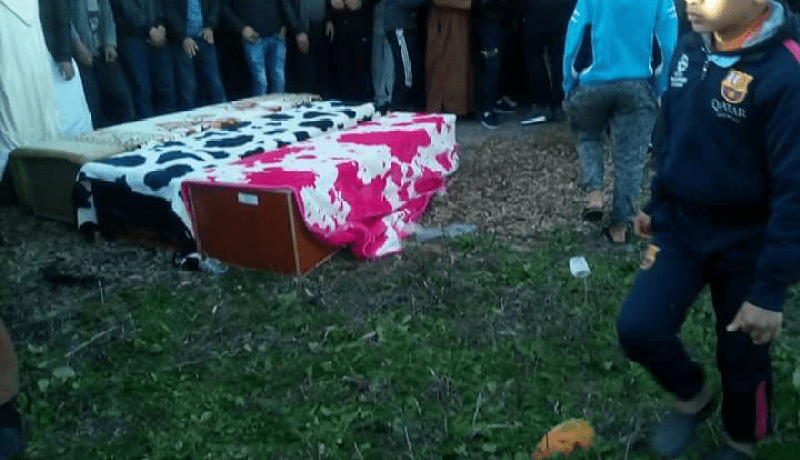 بالصور .. تشييع جنازة ضحايا “لغم إرهابي ” بعين الدفلى