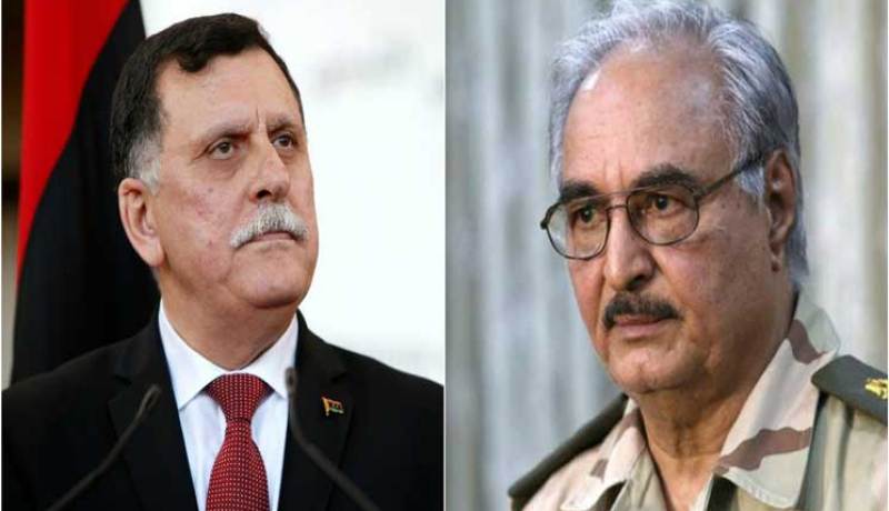 حفتر يلتقي السراج بوساطة فرنسية في باريس!