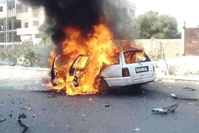 احتراق سيارة  على مستوى الطريق الرابط بين الرويبة والرغاية دون تعرض سائقها لأي إصابة